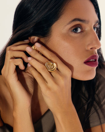 Spiral Statement Ring | 18k Gold Plated Rings Missoma 