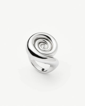 Spiral Statement Ring | Silver Plated Rings Missoma 