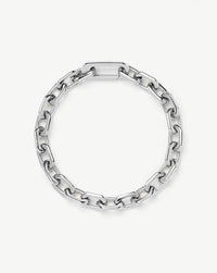Square Paperclip Chain Bracelet | Platinum Plated Bracelets Missoma 