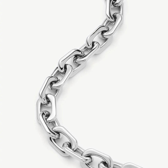 Square Paperclip Chain Bracelet | Platinum Plated Bracelets Missoma 