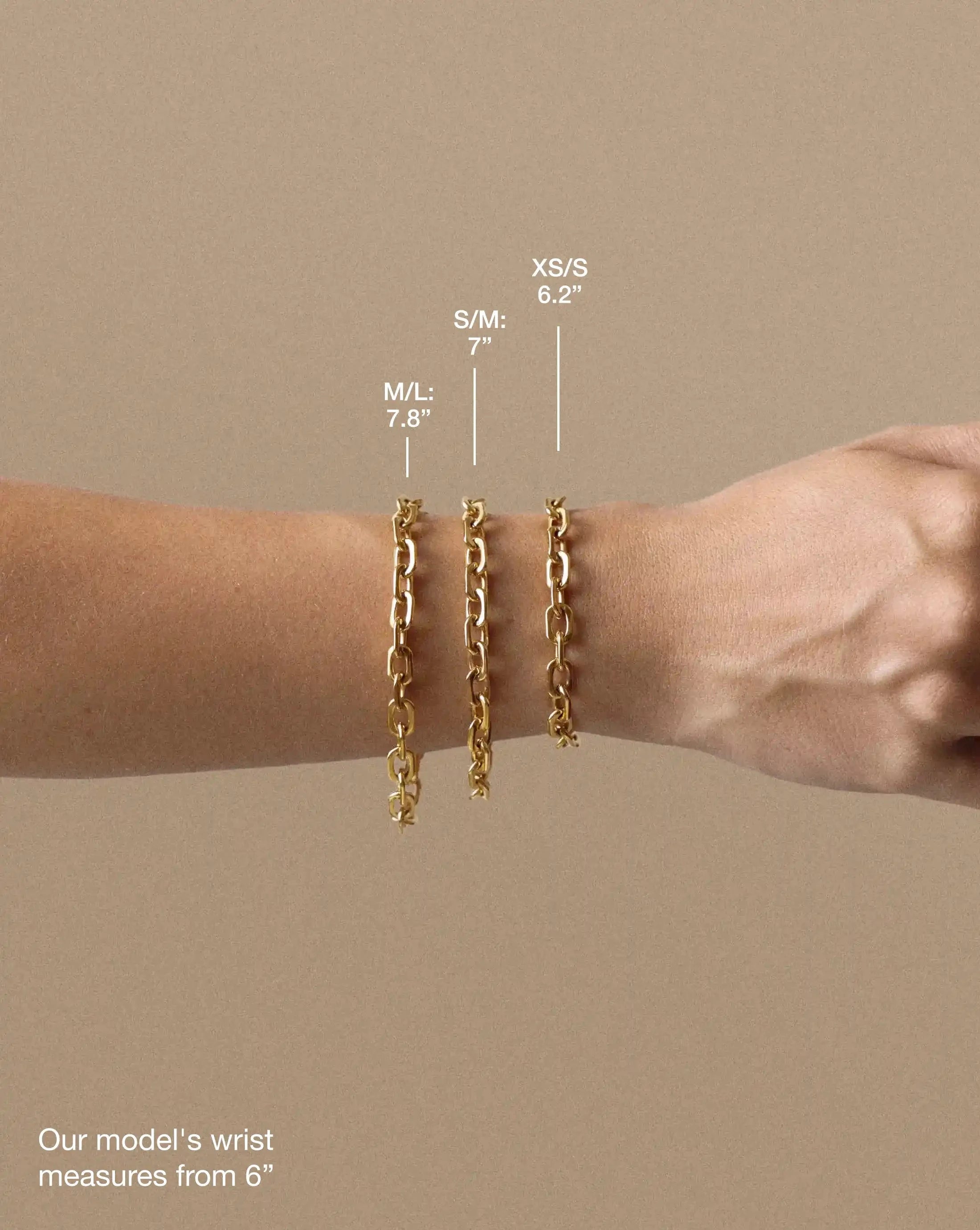 Square Paperclip Chain Bracelet | Platinum Plated Bracelets Missoma 