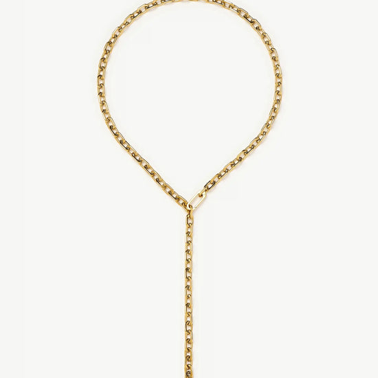 Square Paperclip Chain Necklace | 18k Gold Plated Necklaces Missoma 