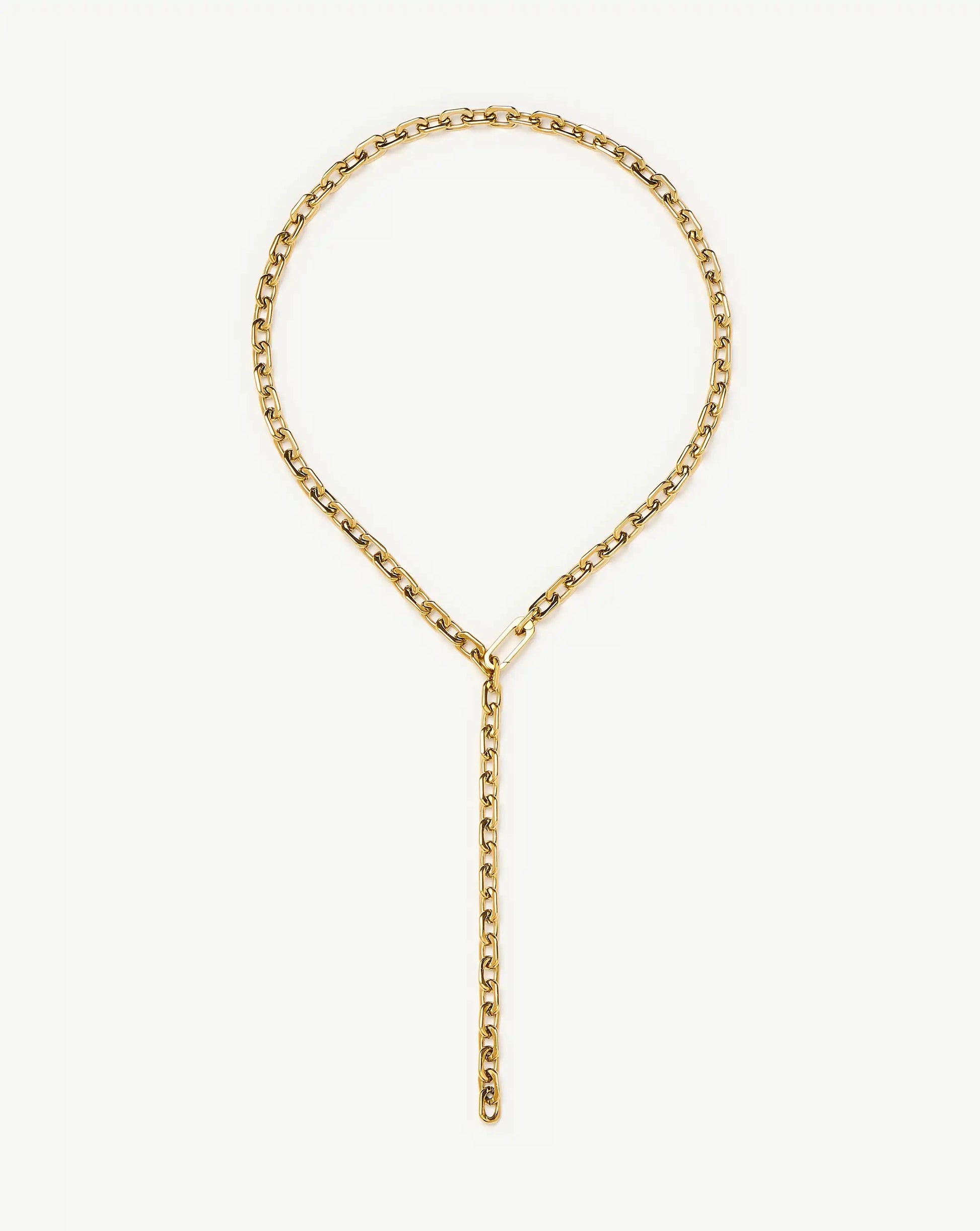 Square Paperclip Chain Necklace | 18k Gold Plated Necklaces Missoma 