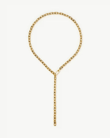 Square Paperclip Chain Necklace | 18k Gold Plated Necklaces Missoma 