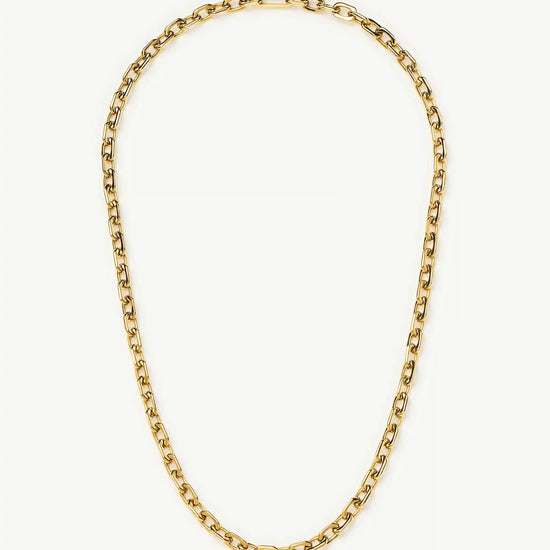 Square Paperclip Chain Necklace | 18k Gold Plated Necklaces Missoma 