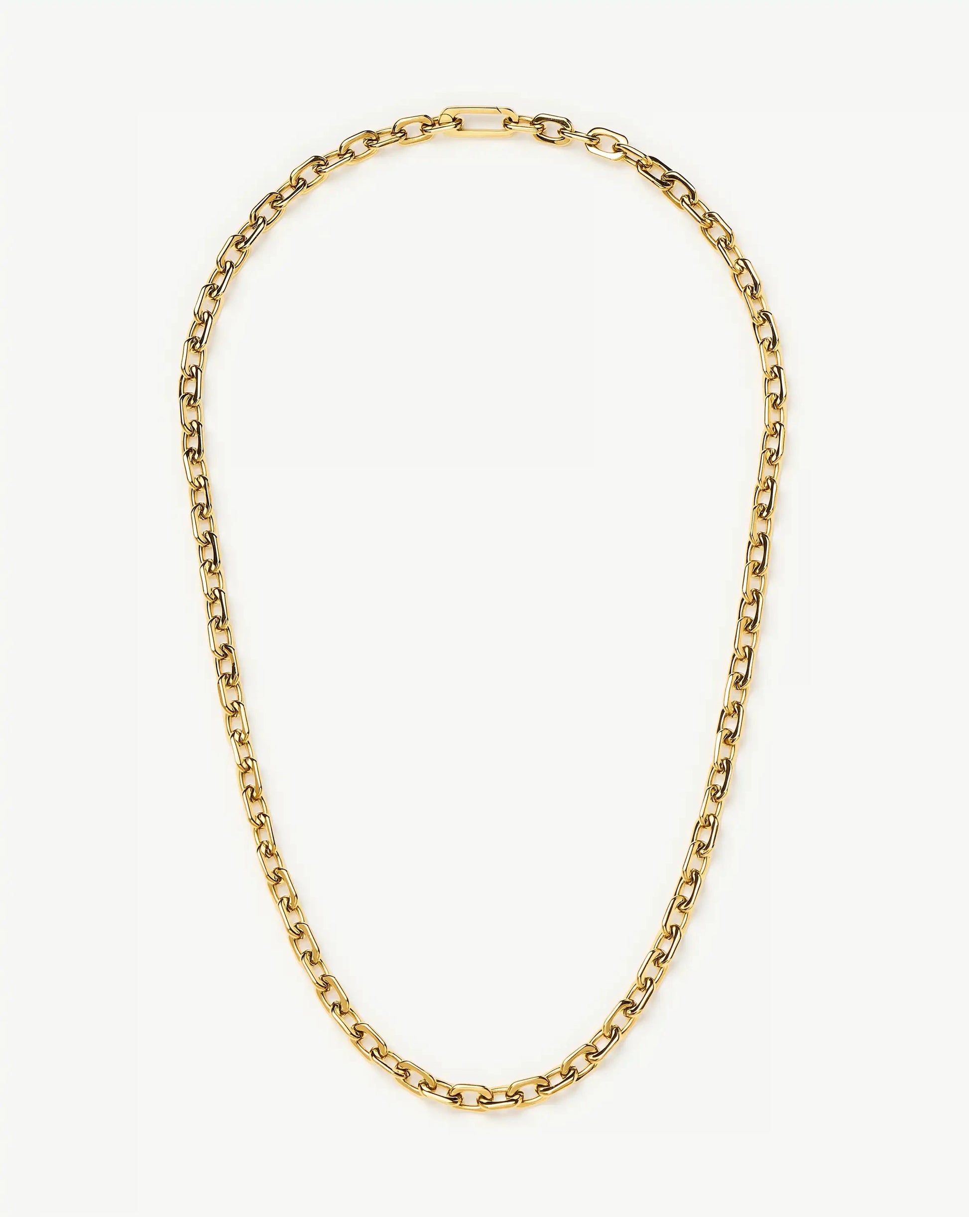 Square Paperclip Chain Necklace | 18k Gold Plated Necklaces Missoma 