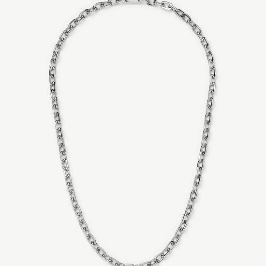 Square Paperclip Chain Necklace | Platinum Plated Necklaces Missoma 