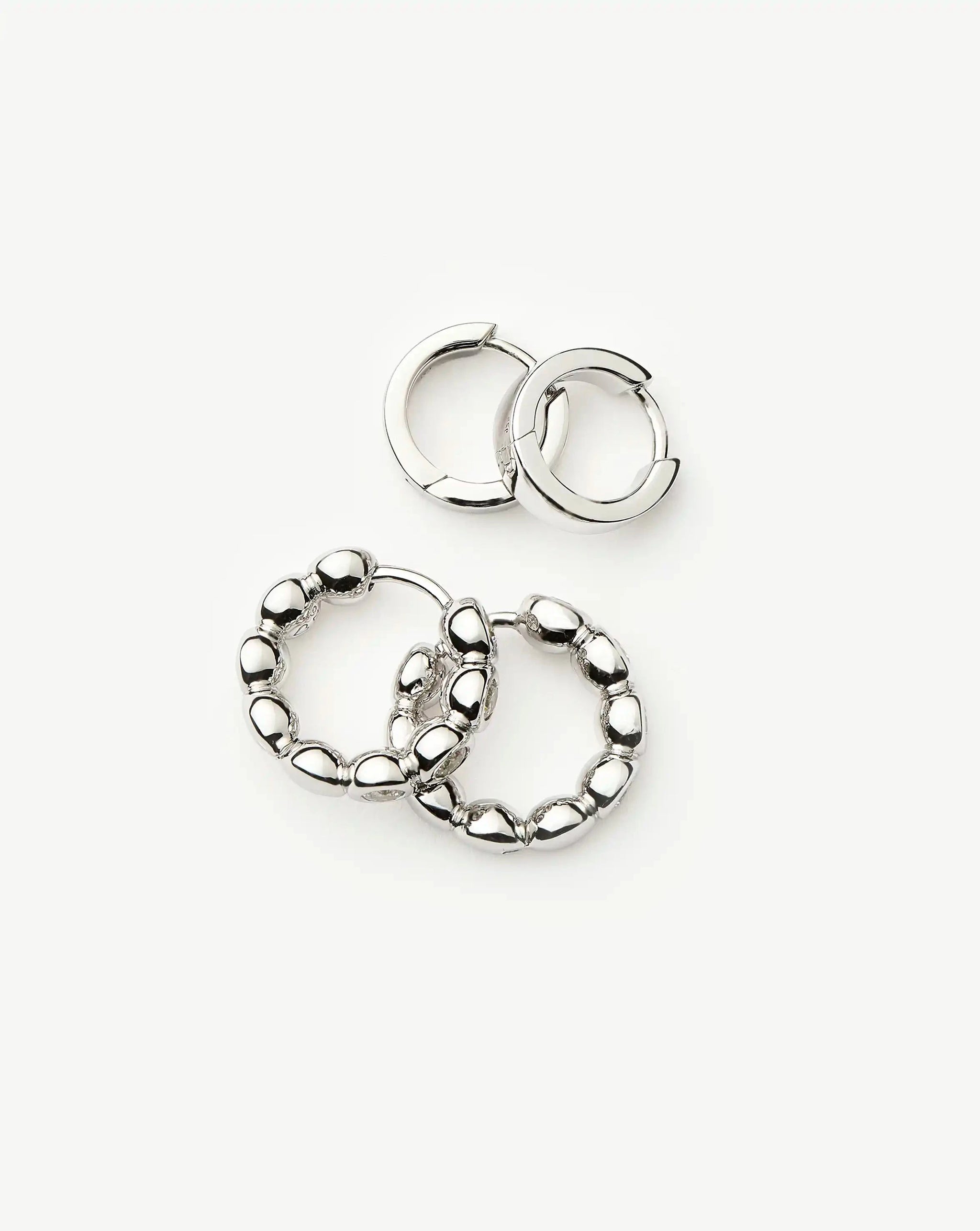 Tennis & Chubby Hoop Earring Set | Sterling Silver Earrings Missoma 