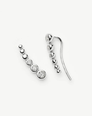 Tennis Climber Earrings | Sterling Silver/Cubic Zirconia Earrings Missoma 