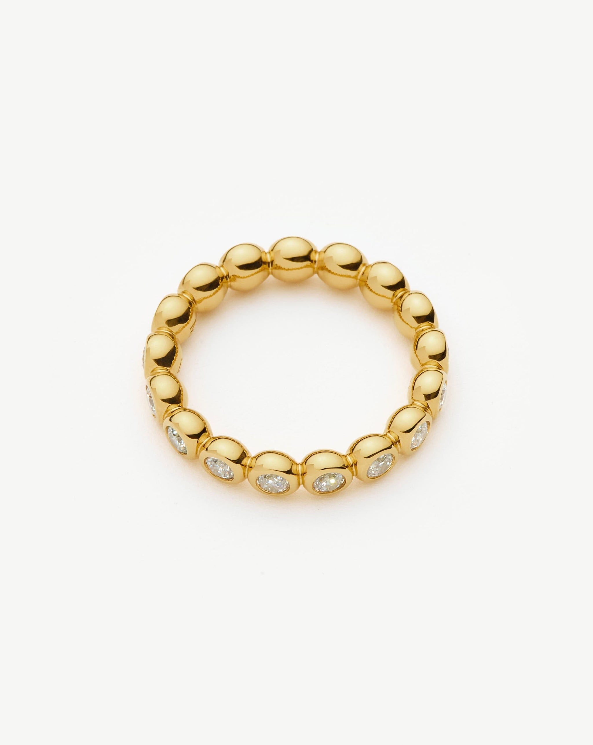 Tennis Eternity Stacking Ring | 18k Gold Vermeil/Cubic Zirconia Rings Missoma 