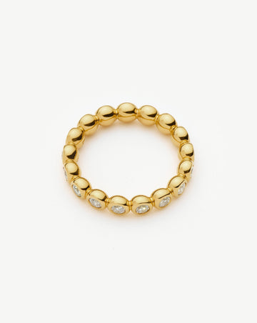 Tennis Eternity Stacking Ring | 18k Gold Vermeil/Cubic Zirconia Rings Missoma 