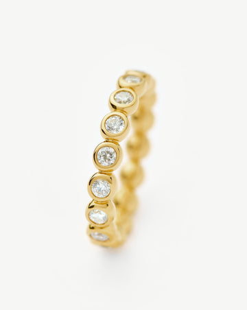 Tennis Eternity Stacking Ring | 18k Gold Vermeil/Cubic Zirconia Rings Missoma 