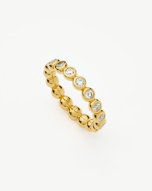 Tennis Eternity Stacking Ring | 18k Gold Vermeil/Cubic Zirconia Rings Missoma 