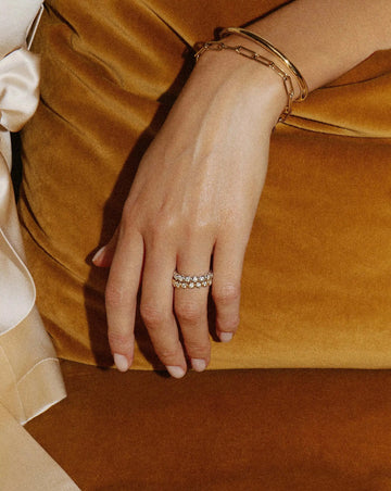 Tennis Eternity Stacking Ring | Sterling Silver/Cubic Zirconia Rings Missoma 