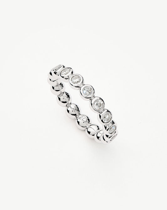 Tennis Eternity Stacking Ring | Sterling Silver/Cubic Zirconia Rings Missoma 