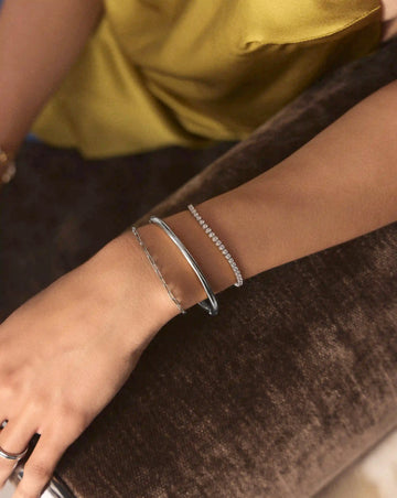 Tennis Everyday Bracelet | Platinum Plated/Cubic Zirconia Bracelets Missoma 