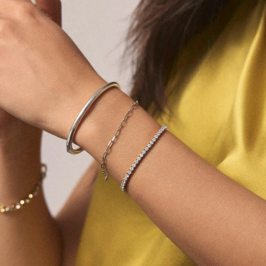 Tennis Everyday Bracelet | Platinum Plated/Cubic Zirconia Bracelets Missoma 