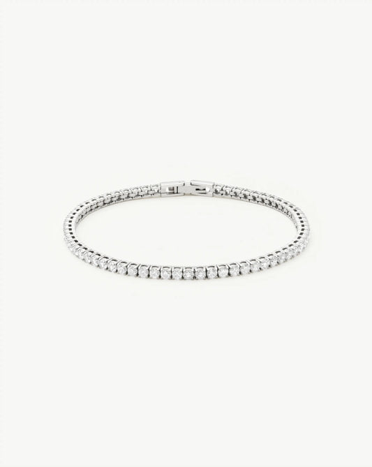 Tennis Everyday Bracelet | Platinum Plated/Cubic Zirconia Bracelets Missoma 