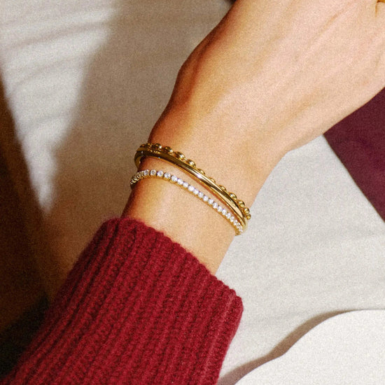Tennis Round Bracelet | 18k Gold Plated Cubic Zirconia Bracelets Missoma 
