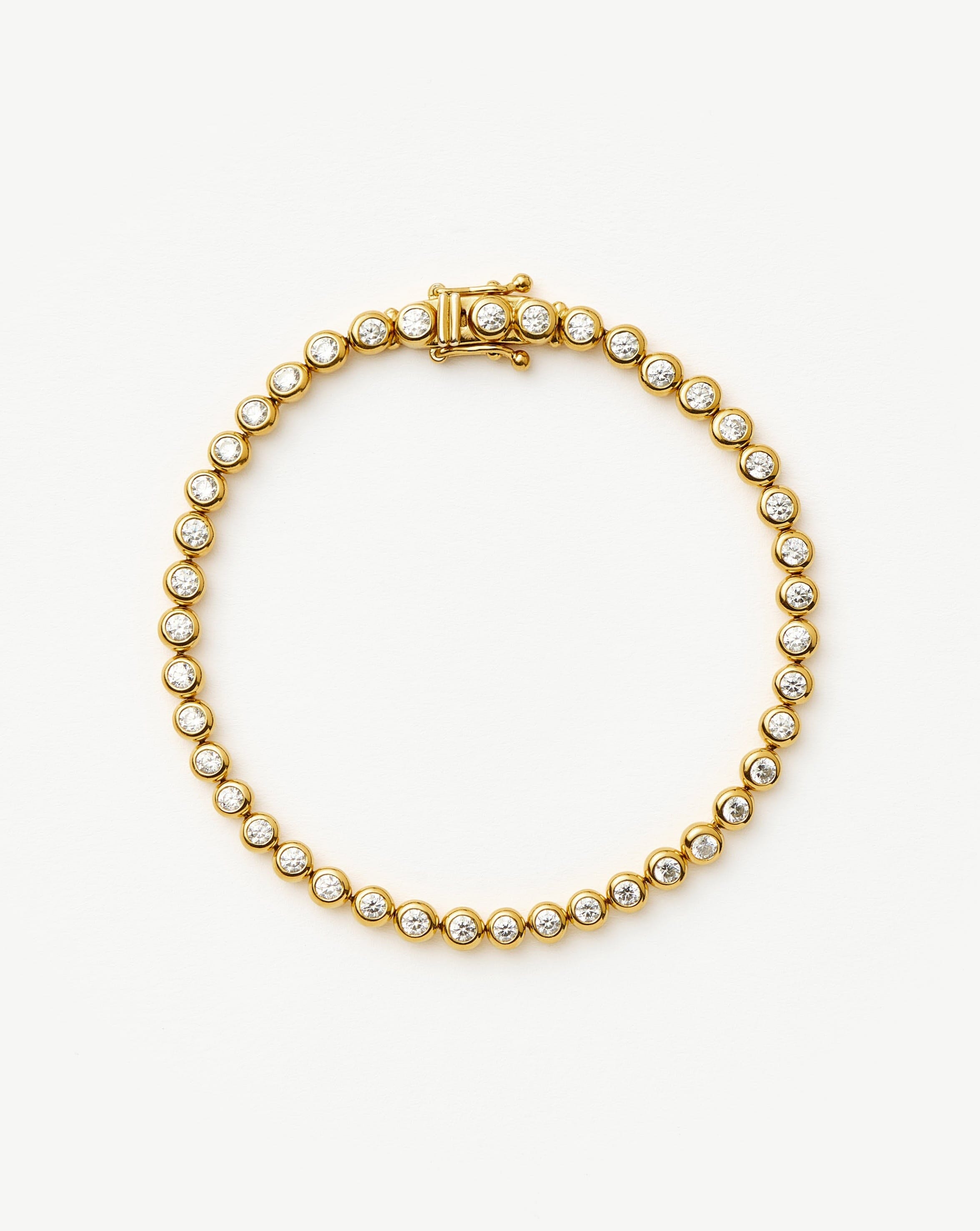 Tennis Round Bracelet | 18k Gold Vermeil Cubic Zirconia Bracelets Missoma 