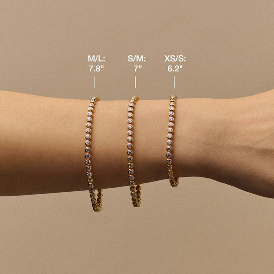 Tennis Round Bracelet | 18k Gold Vermeil/Emerald Green Nano-crystal Bracelets Missoma 