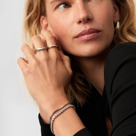 Tennis Round Bracelet | Sterling Silver Cubic Zirconia Bracelets Missoma 