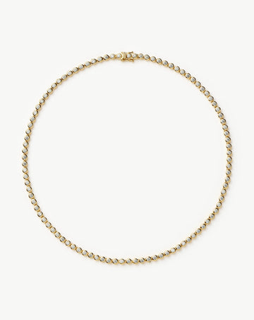 Tennis Round Necklace | 18k Gold Plated/Cubic Zirconia Necklaces Missoma 