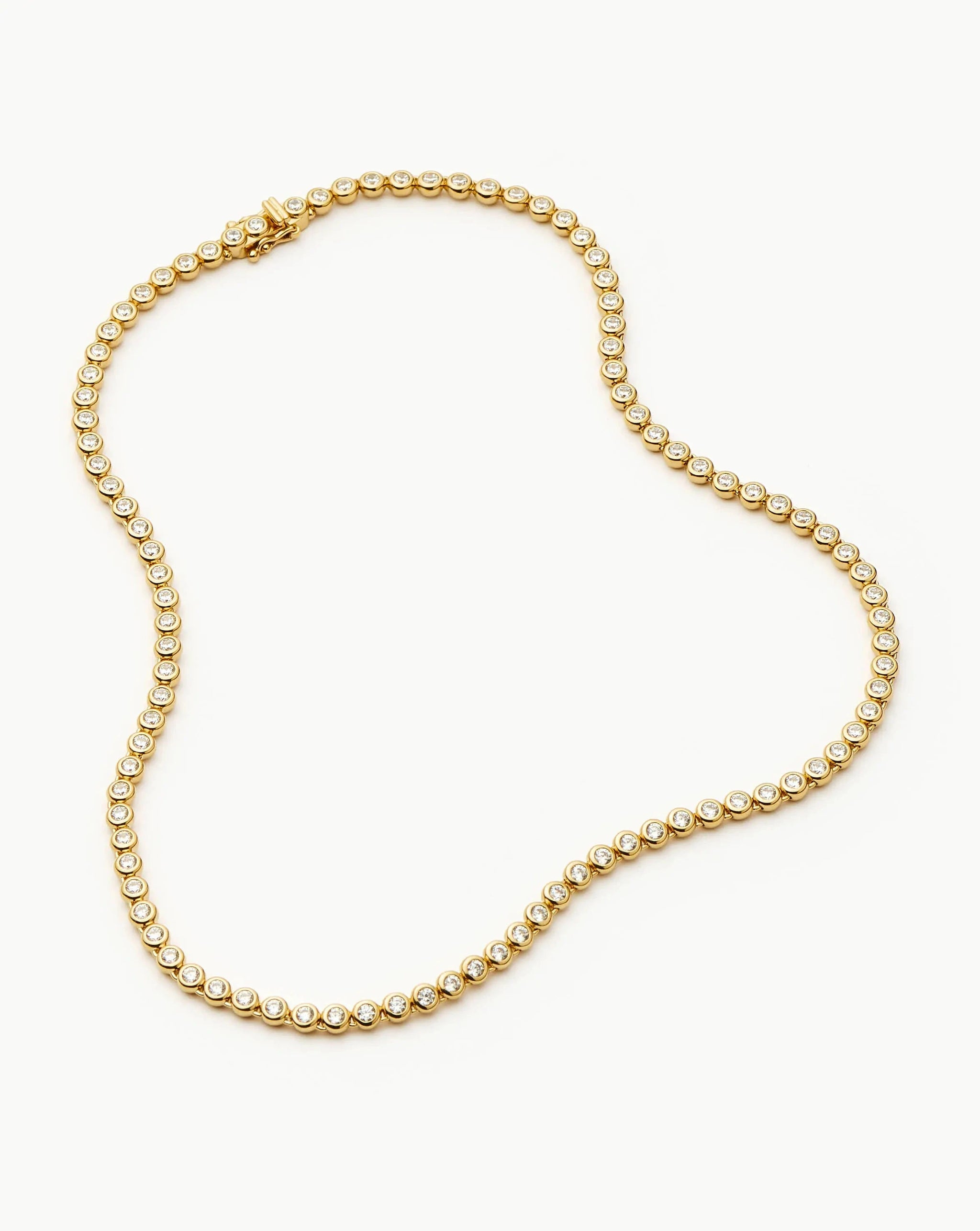 Tennis Round Necklace | 18k Gold Plated/Cubic Zirconia Necklaces Missoma 