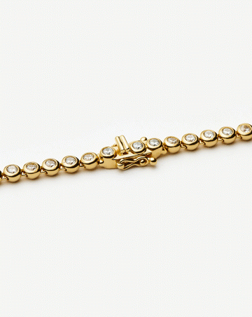 Tennis Round Necklace | Silver Plated/Cubic Zirconia Necklaces Missoma 