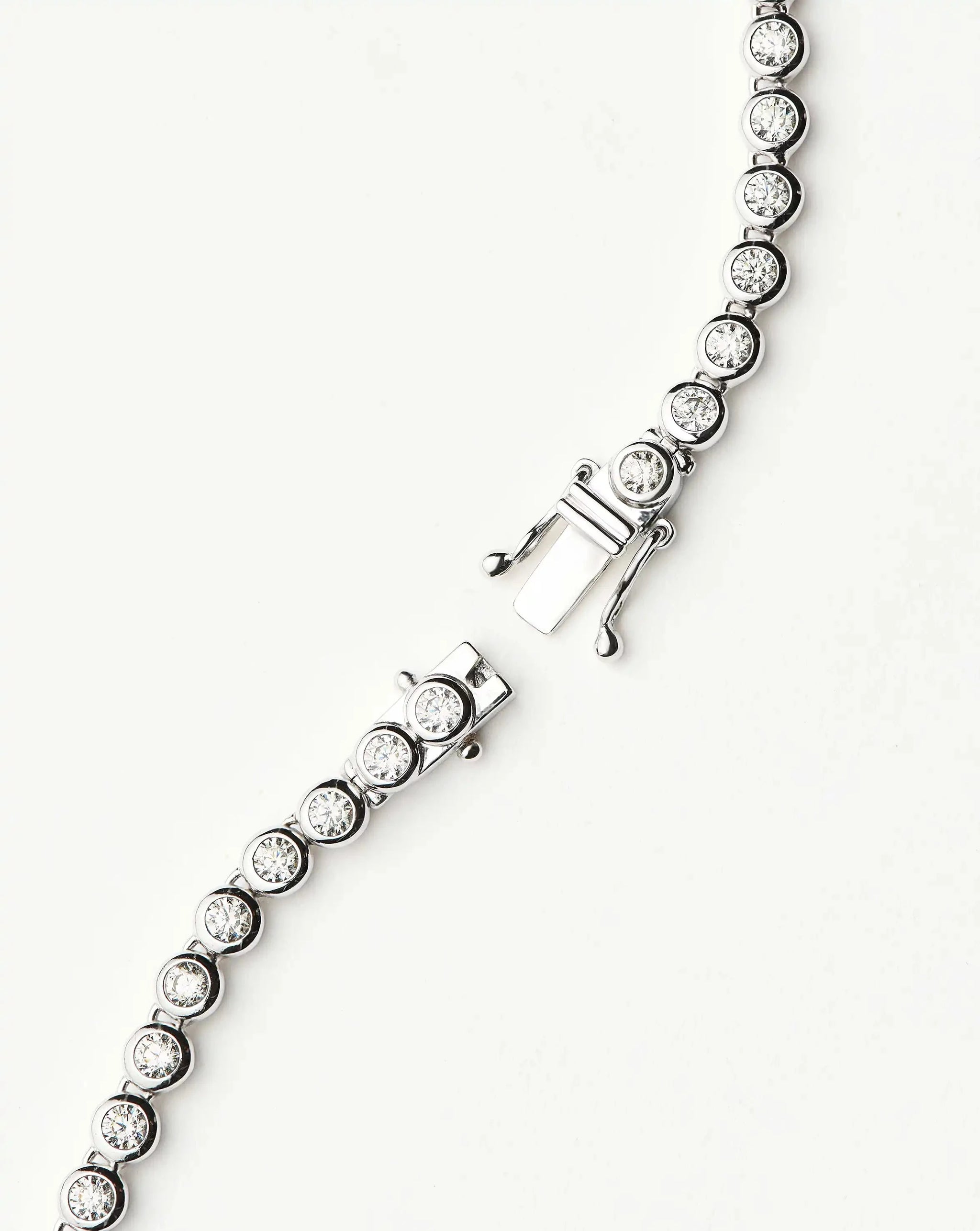 Tennis Round Necklace | Silver Plated/Cubic Zirconia Necklaces Missoma 