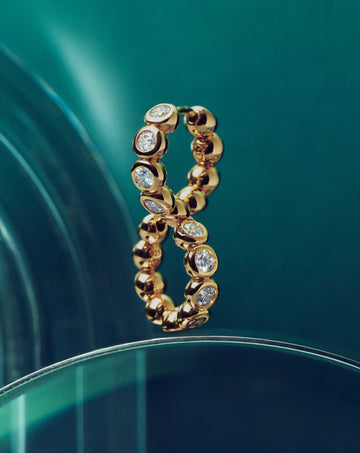 Tennis Small Hoop Earrings| 18k Gold Vermeil Cubic Zirconia Earrings Missoma 