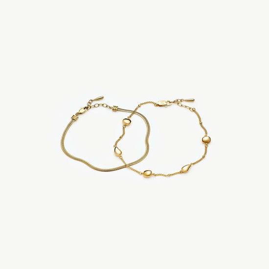 The Add Some Shine Bracelet Set | 18k Gold Plated Bracelet Sets Missoma 