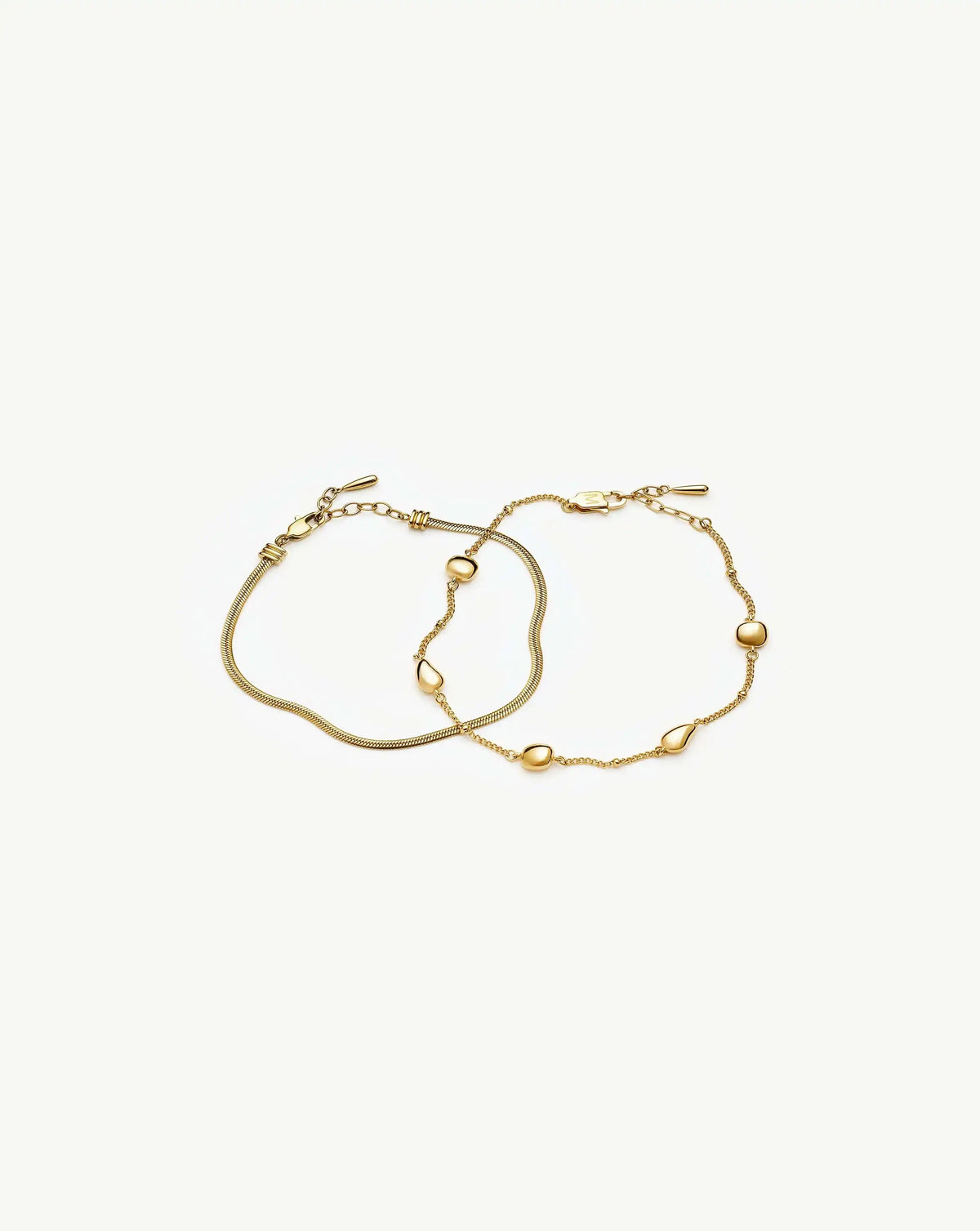 The Add Some Shine Bracelet Set | 18k Gold Plated Bracelet Sets Missoma 