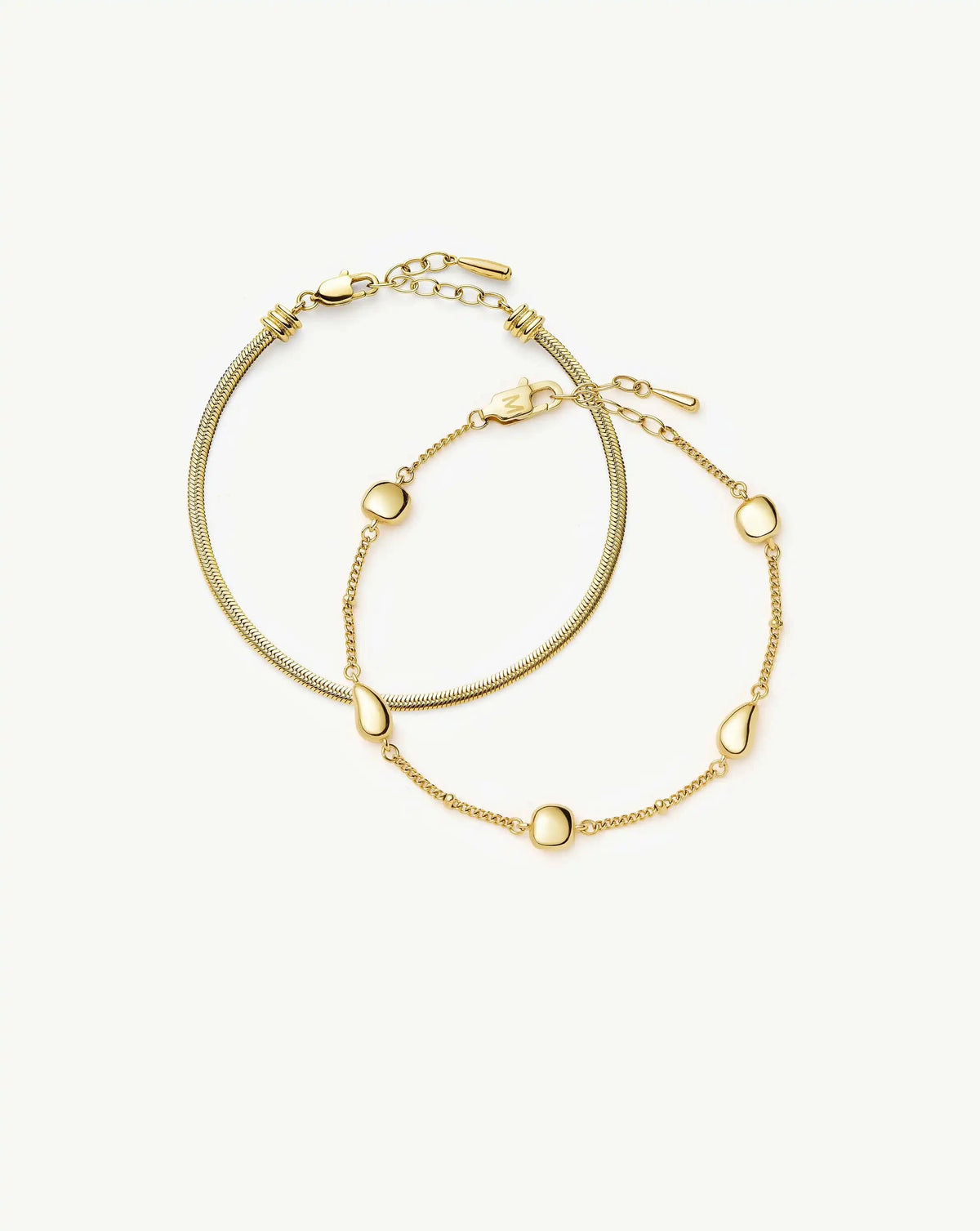 The Add Some Shine Bracelet Set | 18k Gold Plated Bracelet Sets Missoma 