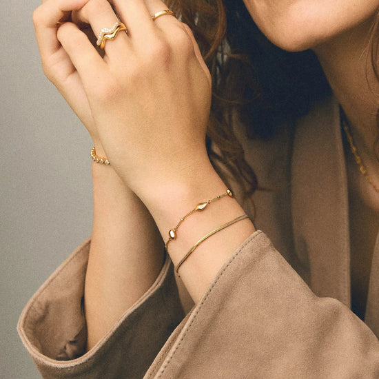 The Add Some Shine Bracelet Set | 18k Gold Plated Bracelet Sets Missoma 