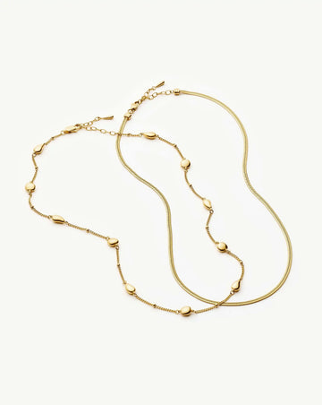 The Add Some Shine Necklace Set | 18k Gold Plated Necklace Sets Missoma 