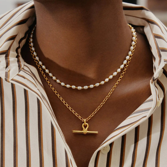 The Andy Pearl Necklace Set | 18k Gold Plated/Pearl Necklaces Missoma 