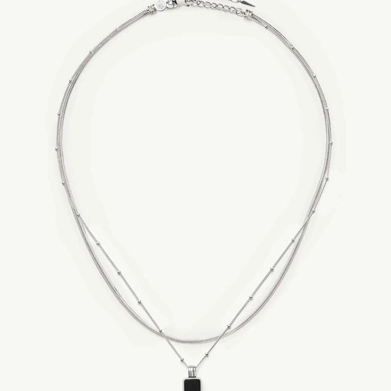The Black Onyx Necklace Set | Sterling Silver, Silver Plated Necklace Sets Missoma 