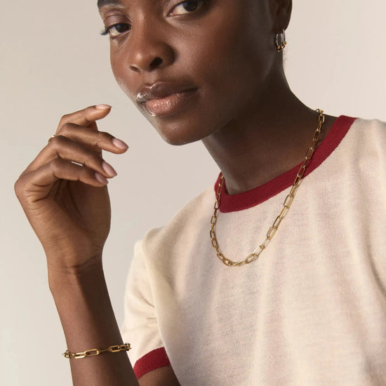 The Chunky Chain Set | 18k Gold Plated Necklace Sets Missoma 