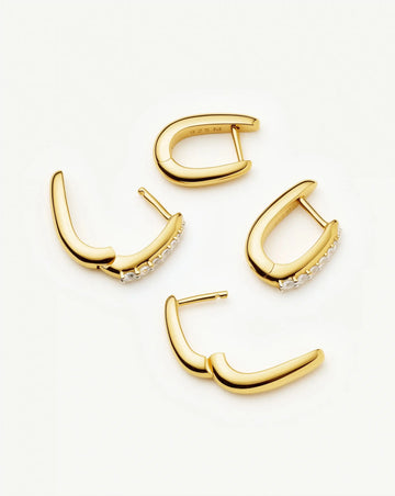 The Daily Huggie Set Earring Sets Missoma 
