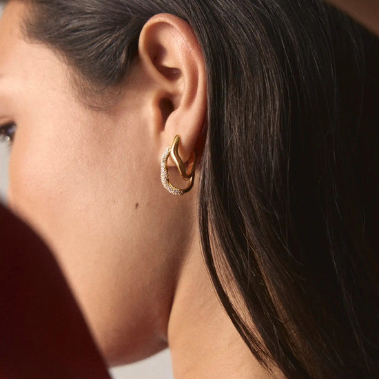 The Day-to-Night Hoop Set | 18k Gold Plated/Cubic Zirconia Earring Sets Missoma 