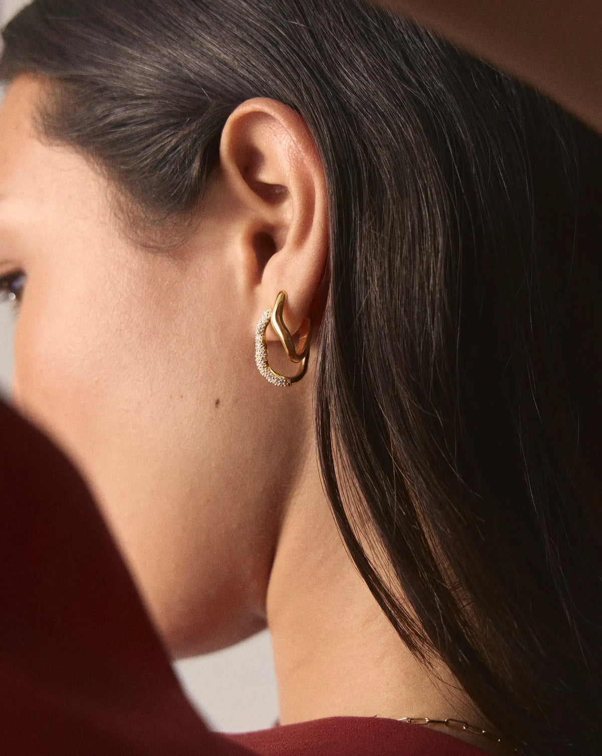 The Day-to-Night Hoop Set | 18k Gold Plated/Cubic Zirconia Earring Sets Missoma 