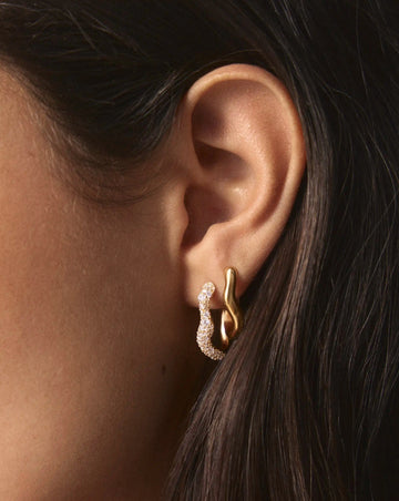 The Day-to-Night Hoop Set | 18k Gold Plated/Cubic Zirconia Earring Sets Missoma 