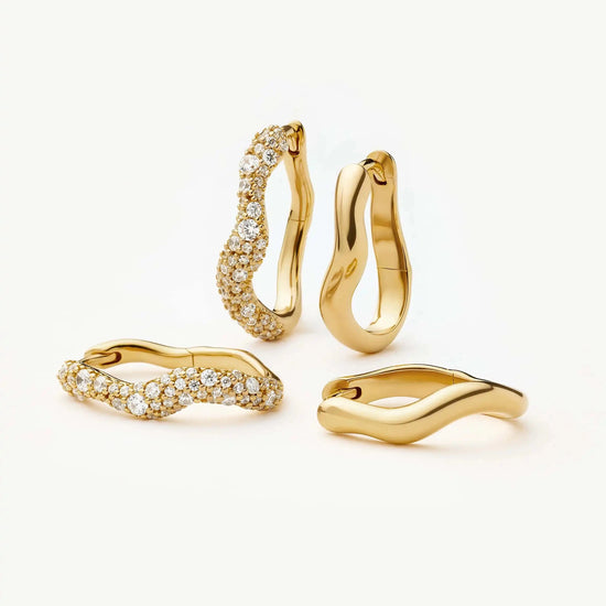 The Day-to-Night Hoop Set | 18k Gold Plated/Cubic Zirconia Earring Sets Missoma 