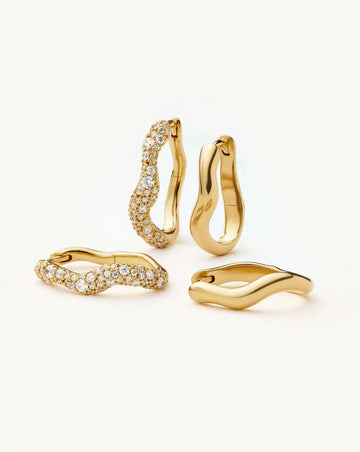 The Day-to-Night Hoop Set | 18k Gold Plated/Cubic Zirconia Earring Sets Missoma 