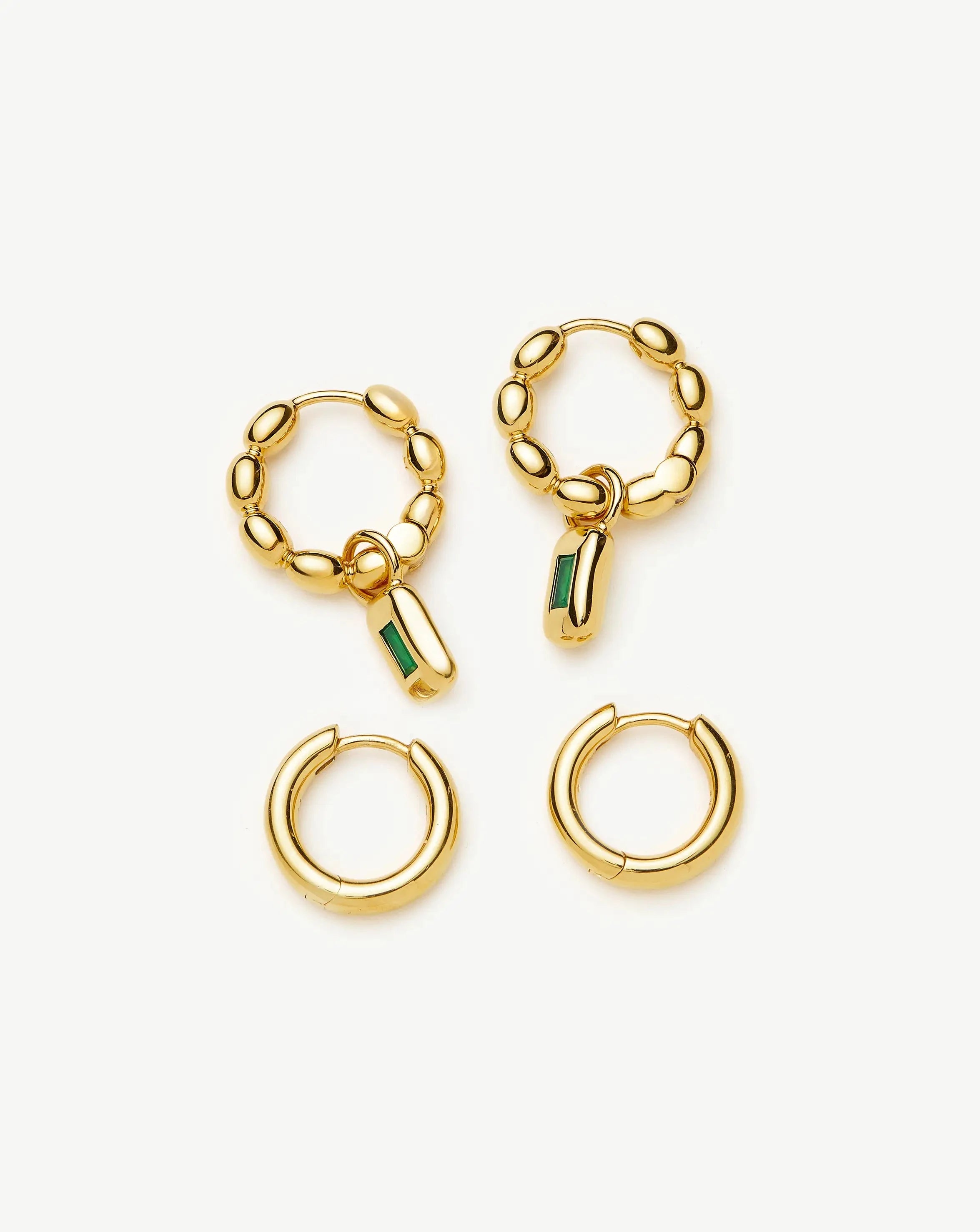 The Destination Hoop Set | 18k Gold Plated Earrings Missoma 
