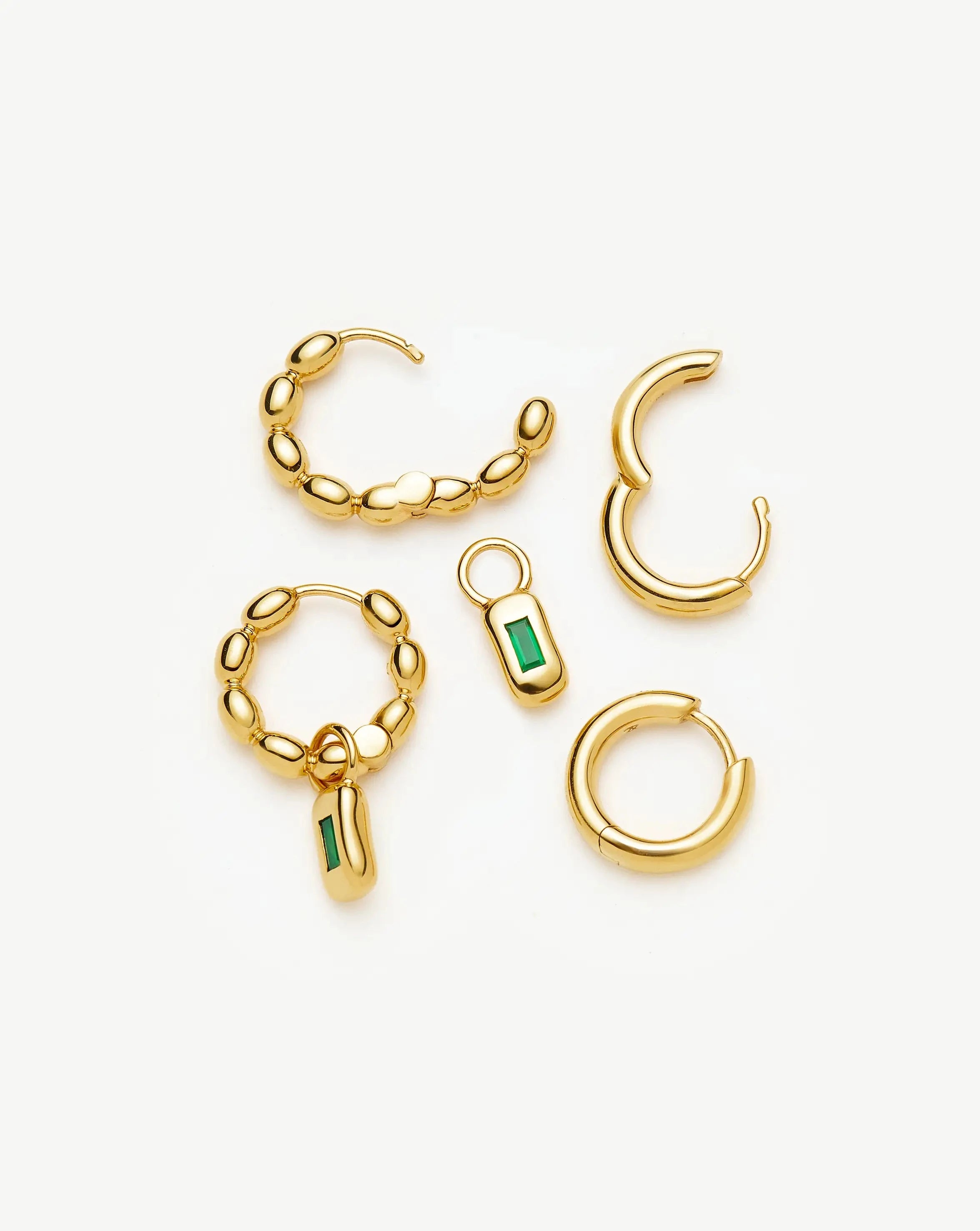 The Destination Hoop Set | 18k Gold Plated Earrings Missoma 