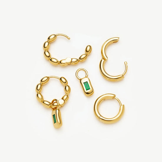 The Destination Hoop Set | 18k Gold Plated Earrings Missoma 