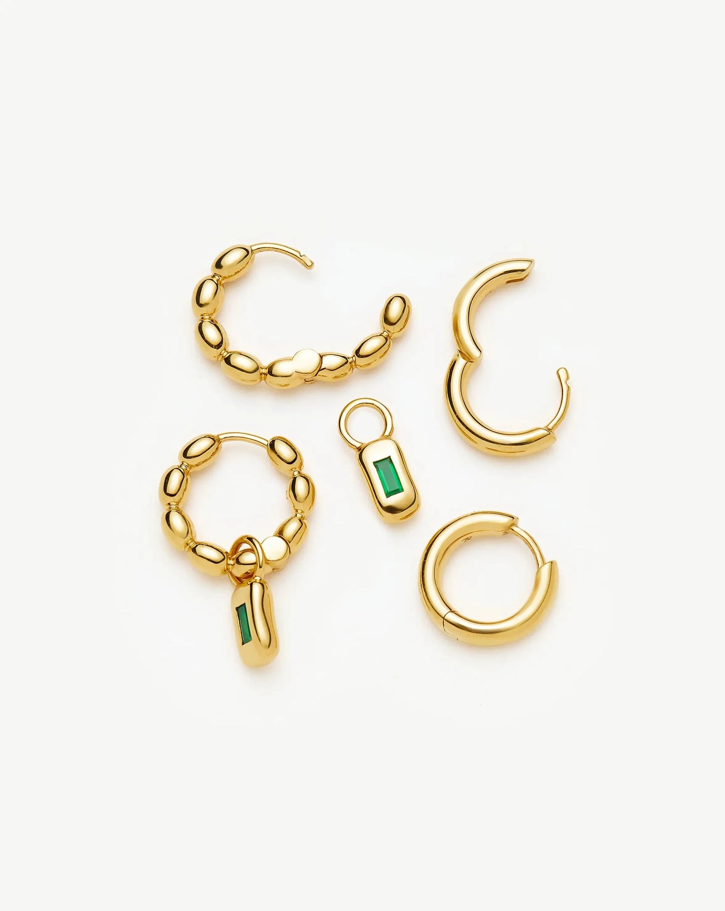 The Destination Hoop Set | 18k Gold Plated Earrings Missoma 