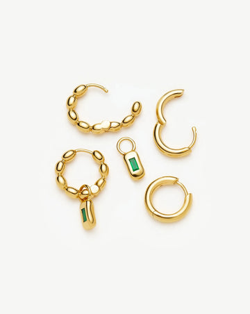 The Destination Hoop Set | 18k Gold Plated Earrings Missoma 